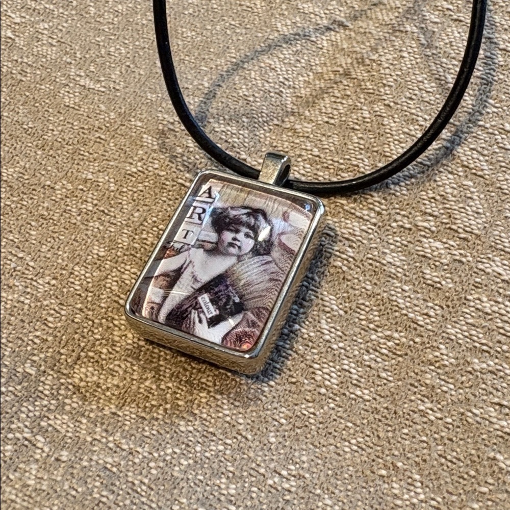 Vintage Style Art Pendant Sally Jean